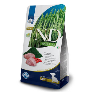 FARMINA N&D PUPPY GF SPIRULINA LAMB S kucēnu barība Jērs, spirulīna 2kg